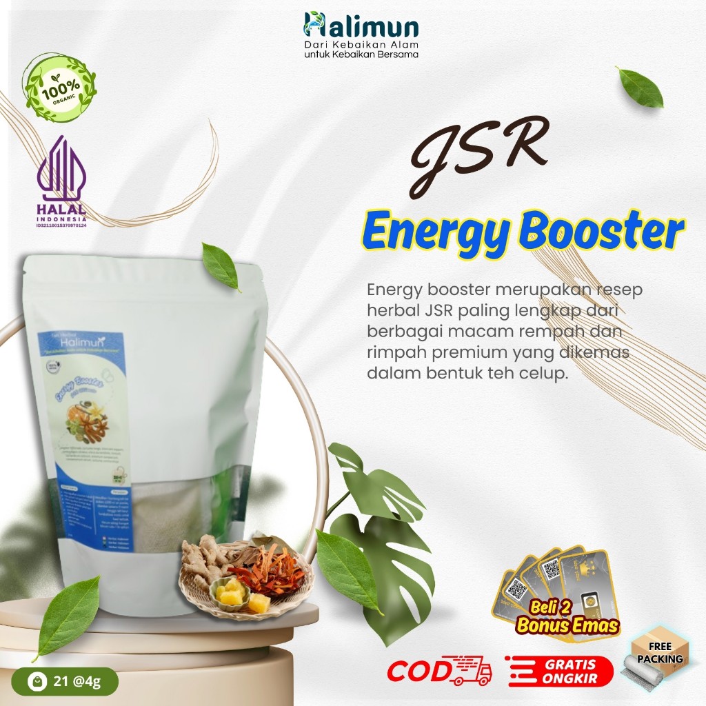 

Teh Celup JSR Energi Booster Herbal Komplit Premium