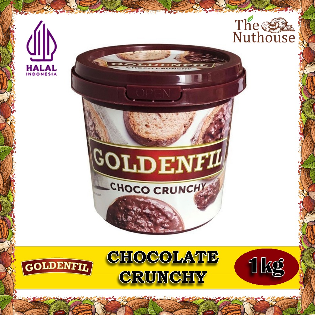 

GOLDENFIL Chocolate Crunchy / Selai Coklat Choco 1kg [HALAL]