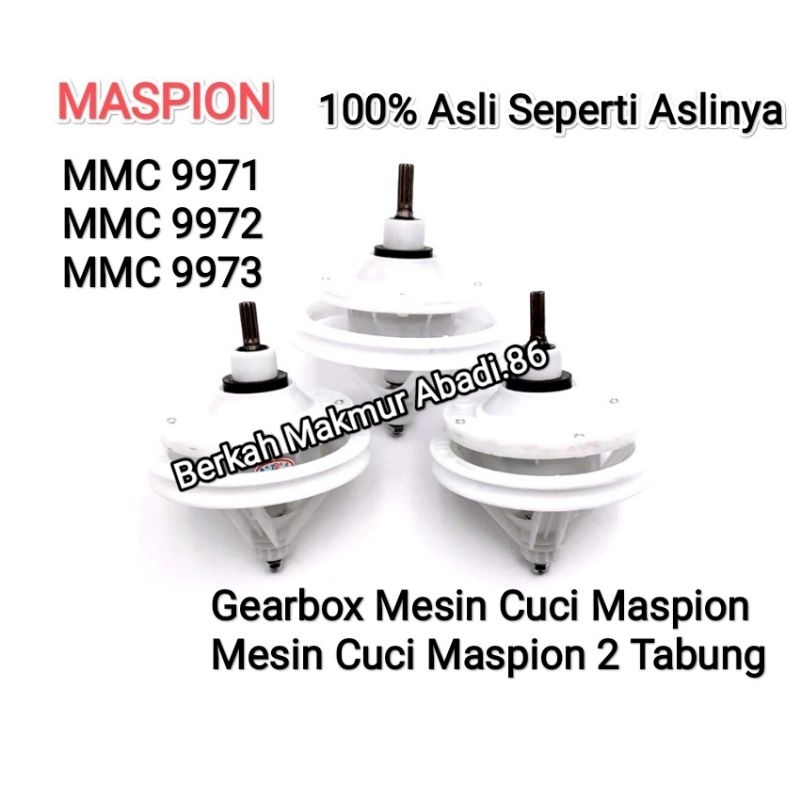Gear Box Mesin Cuci Maspion Original MMC 9971 / MMC 9972 / MMC 9973 Gearbox MASPION MMC-9971 /
