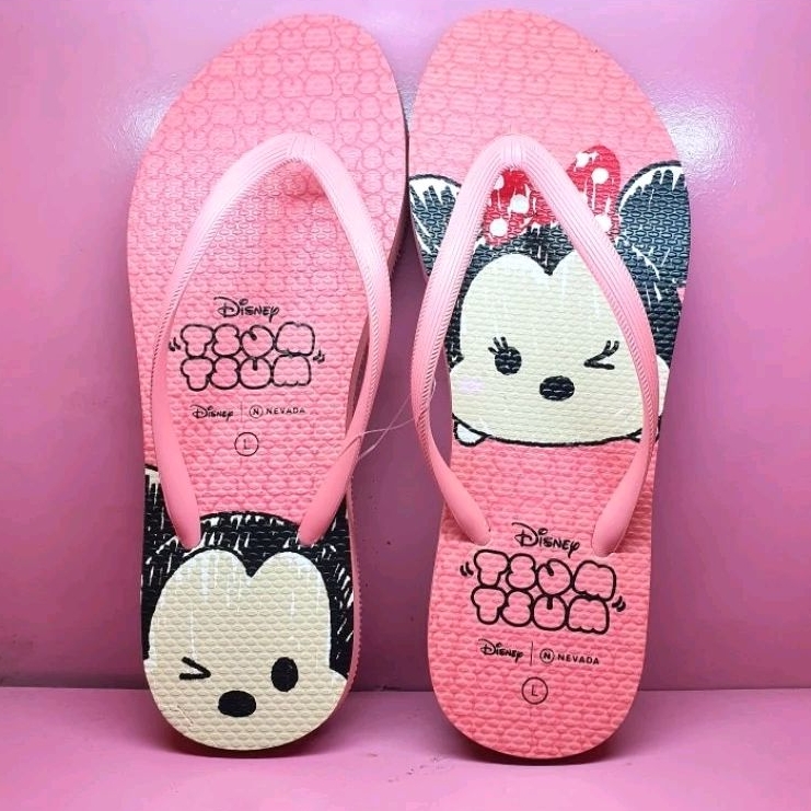Sandal DISNEY x NEVADA - TSUM-TSUM - Sandal Japit Disney Karakter Wanita