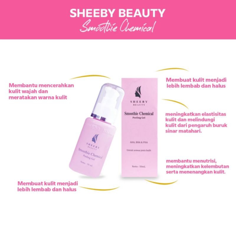 Sheeby Beauty Smoothie Chemical Peeling Gel Pemutih Badan CoLLagen ORI 100% Beauty