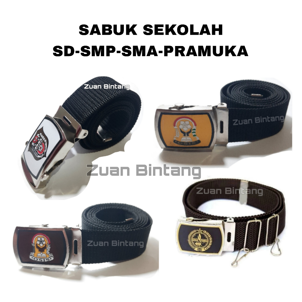 SABUK SEKOLAH SD SMP SMA PRAMUKA/IKAT PINGGANG SEKOLAH SD SABUK SMP SABUK  SMA SABUK  PRAMUKA
