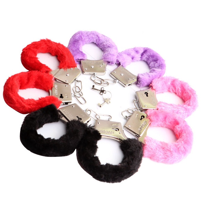 Terlaku GUIREEN  BG1 Mainan Borgol Tangan Stainless Steel Handcuff  Kunci Mainan Prank Aksesories Li