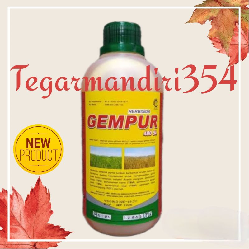 HERBISIDA GEMPUR 490SL 500ML Racun rumput liar gempur 500ml herbisida gliposat 490sl 500ml OBAT RUMP