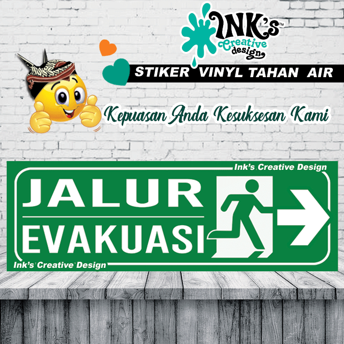 

Stiker JALUR EVAKUASI PANAH KANAN