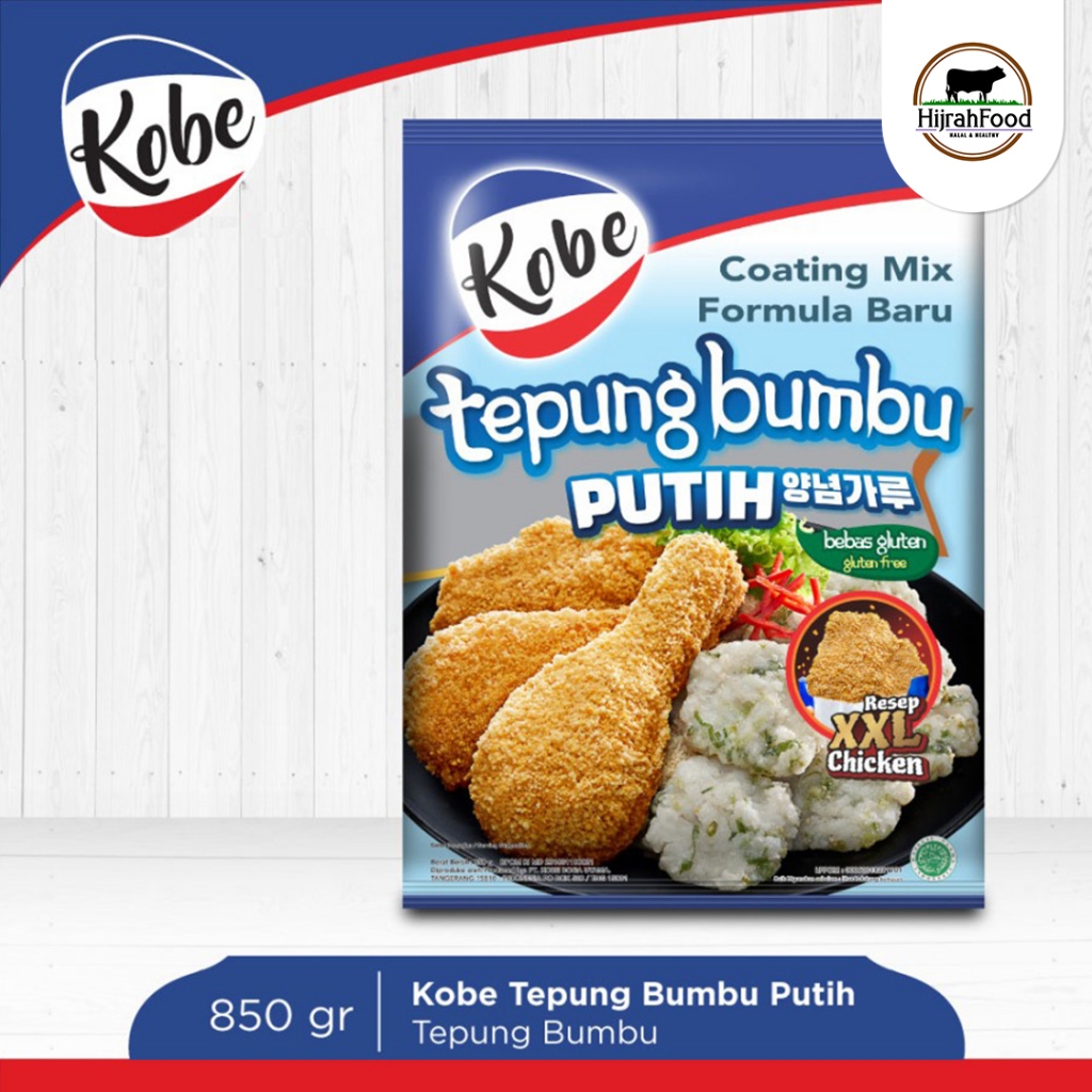 

Kobe Tepung Bumbu Putih Coating Mix Dengan Tepung Kristal Gluten Free 850 gram