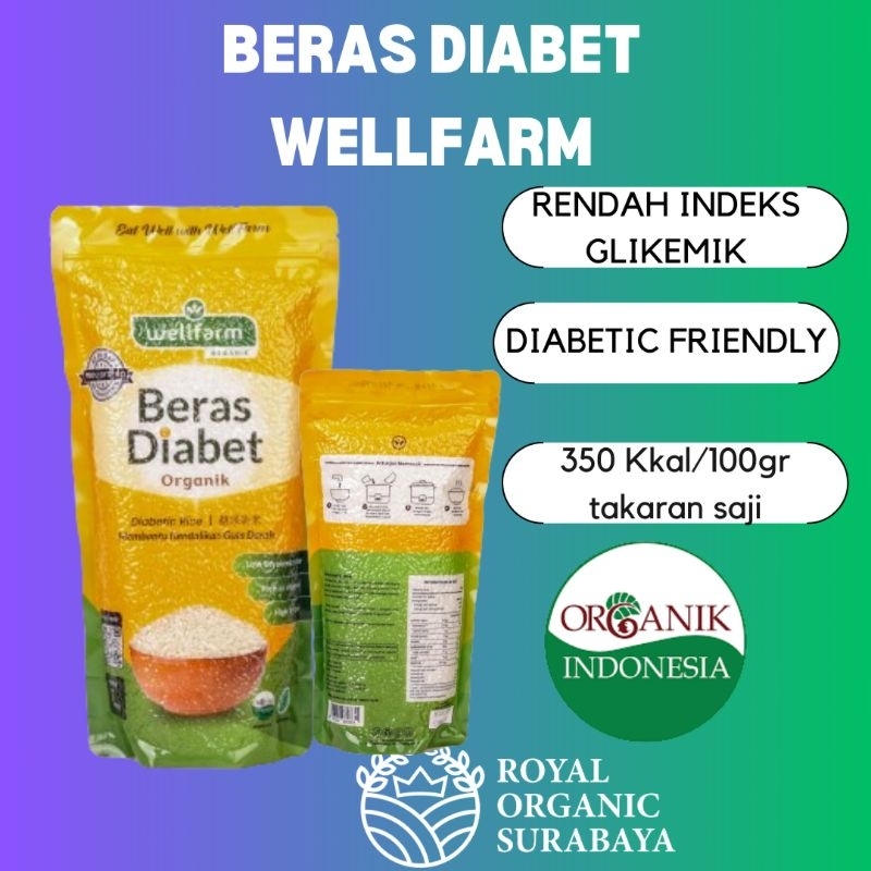 

Beras Diabetes Organik Wellfarm 1kg