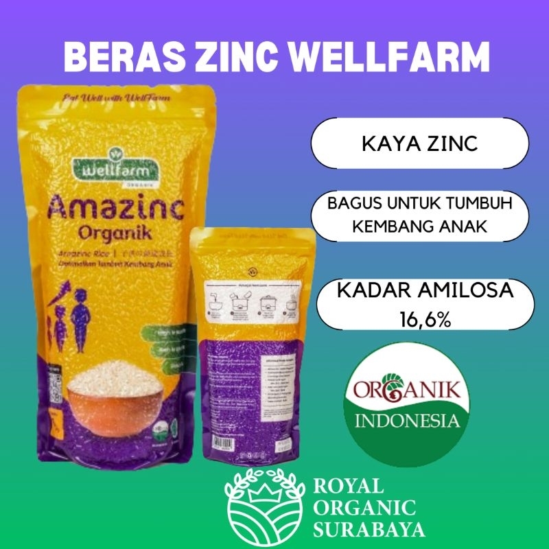 

Beras Zinc Organik Wellfarm 1Kg