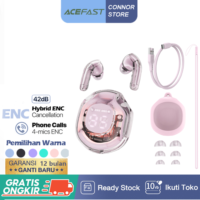 ACEFAST T8 headset bluetooth True Wireless Bluetooth Earphone Mini  ENC TWS   Earbuds