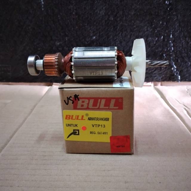 BULL ARMATURE ANGKER VTP13 FOR MESIN BOR 13MM HITACHI VTP 13
