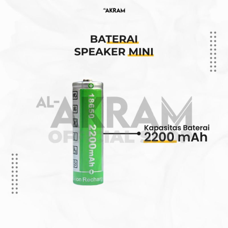 BATERAI SPEAKER TRAVELLER DAN SPEKER MINI AL AKRAM