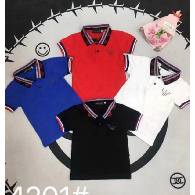 Terbaru Kaos Kerah Anak Armani Premium Unisex 1-12Th / Kaos Polo Anak Premium