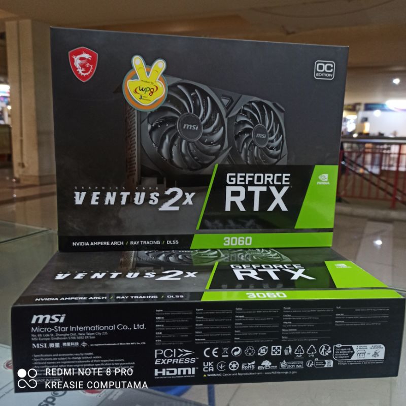 VGA MSI RTX 3060 12 GB
