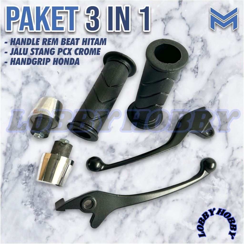 PAKET KOMBO HANDLE REM HITAM HANDEL STANDAR MATIC BEAT FI ESP KARBU 2013 - 2017 VARIO 110 OLD KARBU 