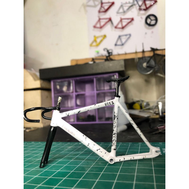 frameset fixie miniatur model shukaku kelengkapan sesuai gambar