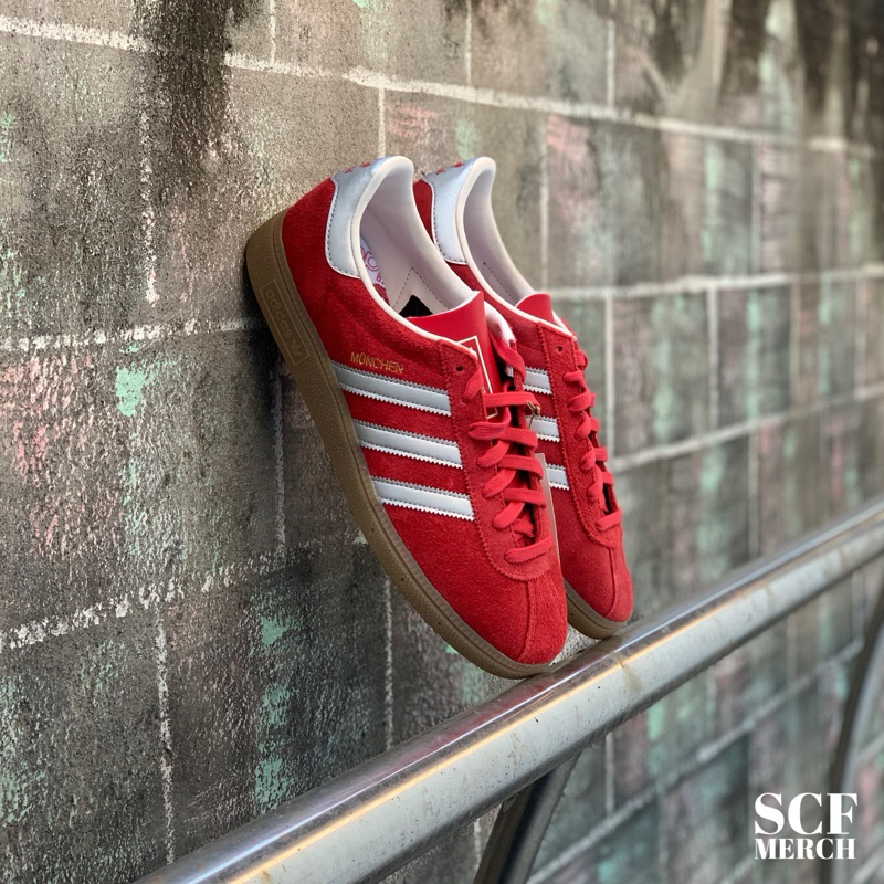 adidas munchen red silver