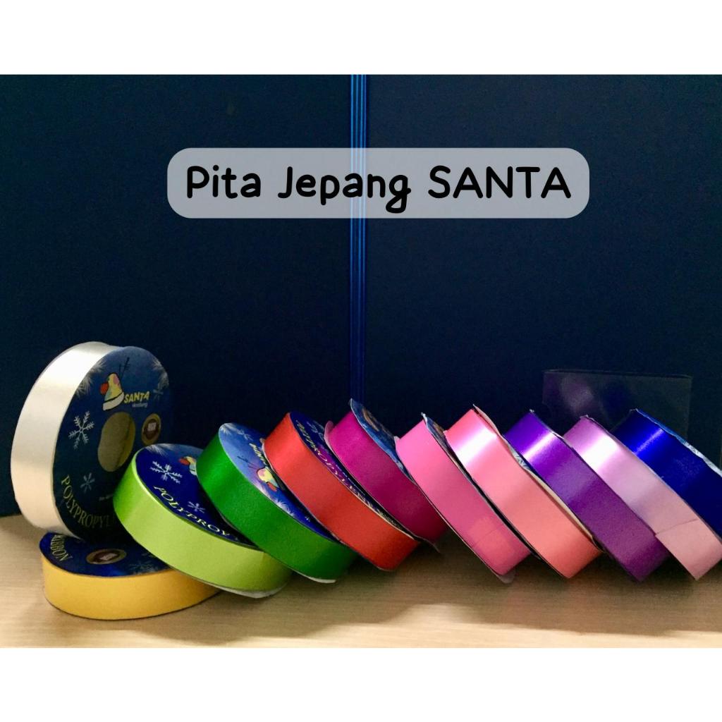 

Pita Jepang MERK SANTA 3/4" / Pita Kado 3/4 inch / Pita Kado Warna - Warni / Pita Jepang Warna-Warni / 14yard