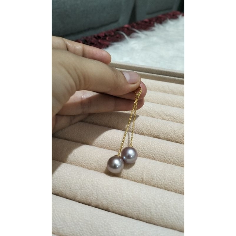 liontin emas mutiara edison