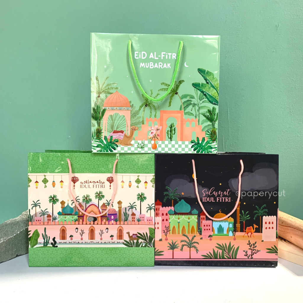 

Paperbag Eco Packaging Hampers - Lebaran / Idul Fitri P 22 x L 11 x T 20 cm