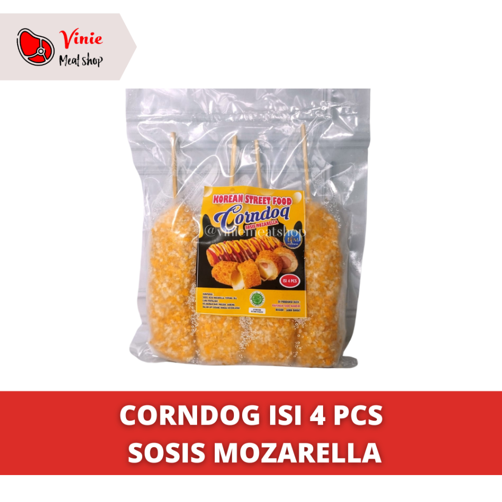 

Corndog | Mix Hottang Sosis Mozarella isi 4 pcs