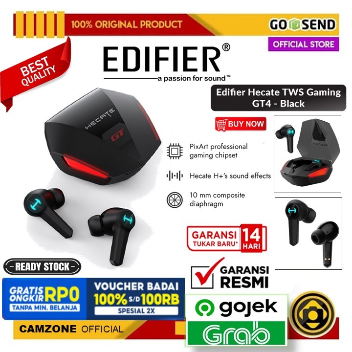 Edifier Hecate TWS Gaming GT4 - Black