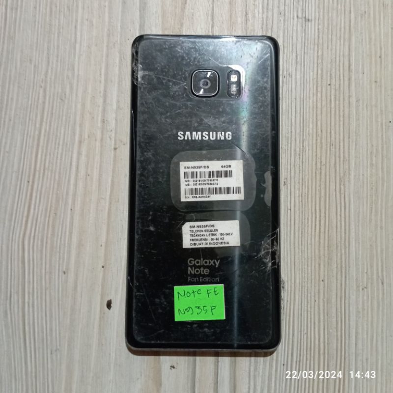 Mesin Samsung Galaxy Note FE (fan edition) SM-N935F normal unit