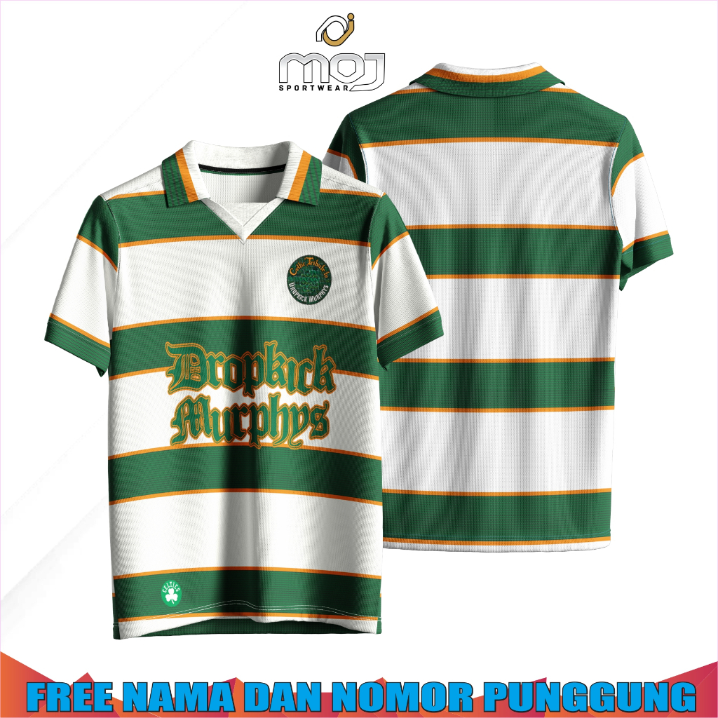 JERSEY RETRO DROPKICK CELTIC | JERSEY BAND | JERSEY BOLA | JERSEY CASUAL DROPKICK CELTIC | JERSEY VI
