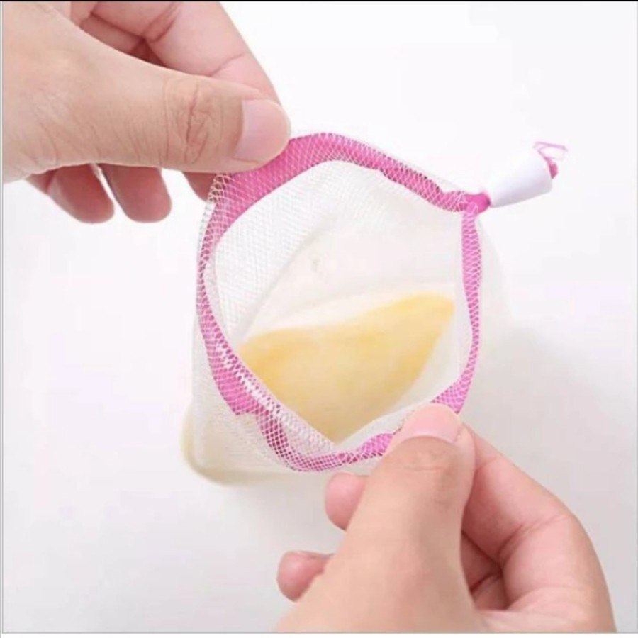REVA Kantong Sabun Pembuat Busa / Jaring Wadah Sabun Mandi Batang / Soap Pouch Puff