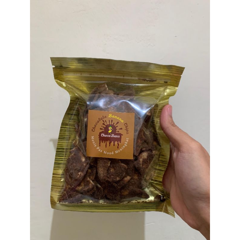 

keripik pisang coklat (Size L) / chocolate banana chips / cokelat tabur