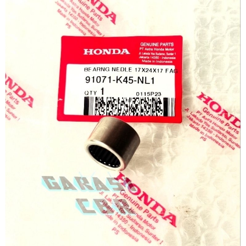 91071K64N01- Laher Bearing Needle 17x24x17 CBR 250RR K64 - Bearing Prolink CBR 150R CBR 150R CBR 250