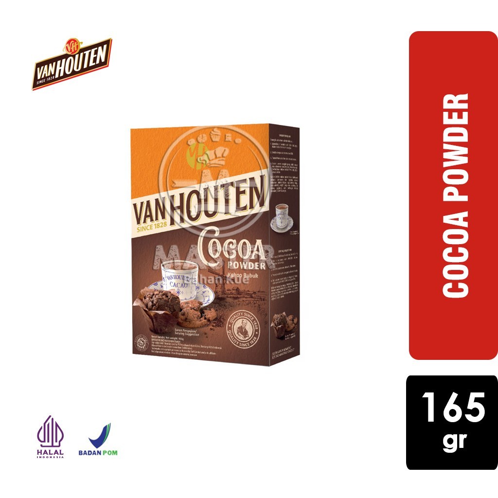 

Cocoa Powder Van Houten Bubuk Kakao Coklat Bubuk [Pack Asli 165 gr]