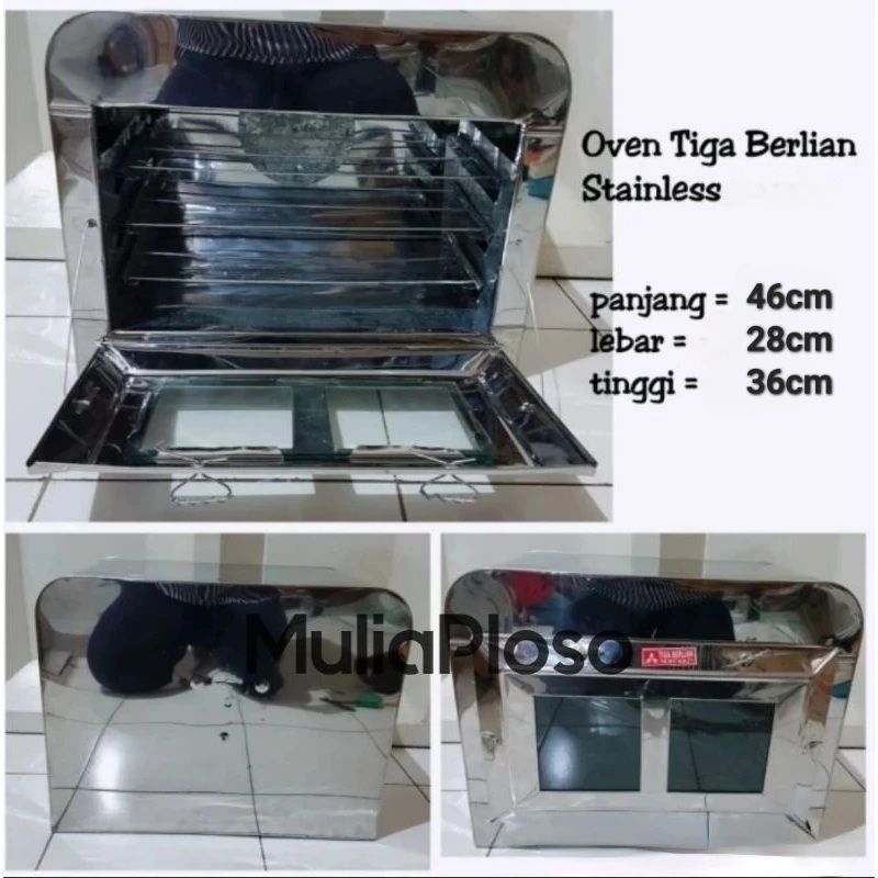 oven tangkring kompor merk 3 berlian stainless Besar (INSTAN)