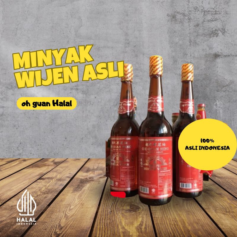 

Minyak wijen asli oh guan halal