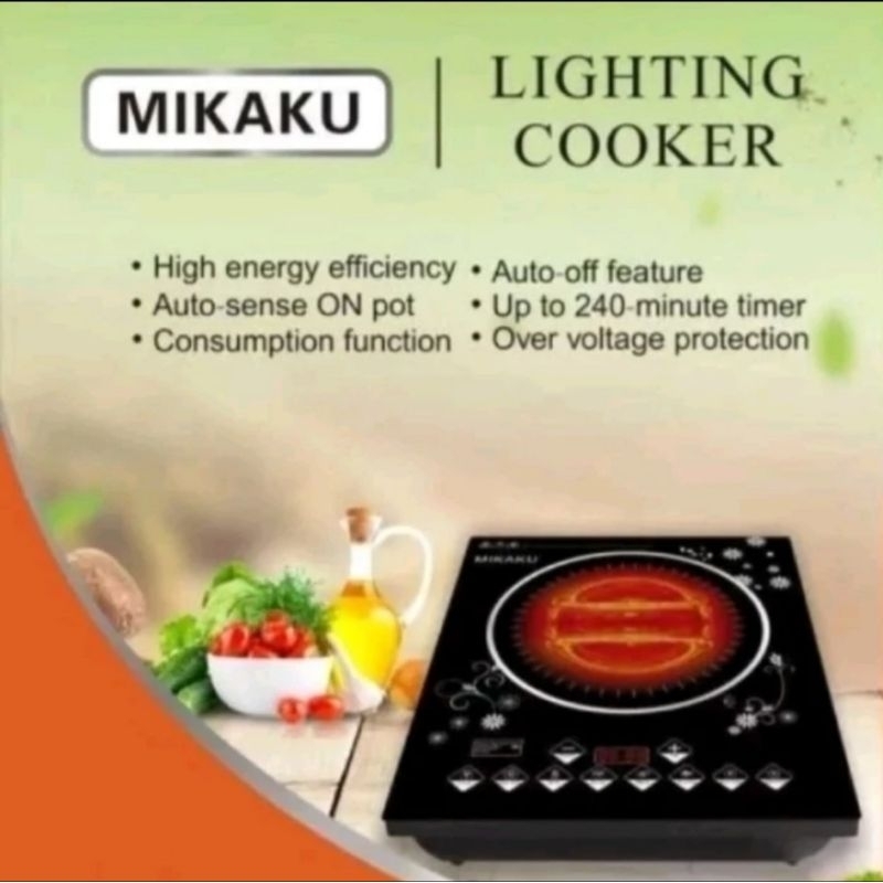 Kompor Listrik Mikaku HL-MK01 Low Watt Lighting Cooker