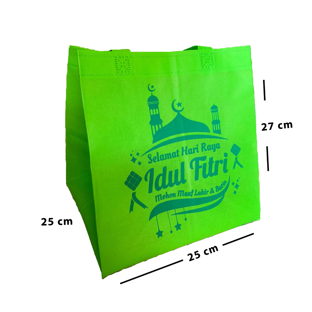 

Tas Spunbond Lebaran Ukuran 25x25x27