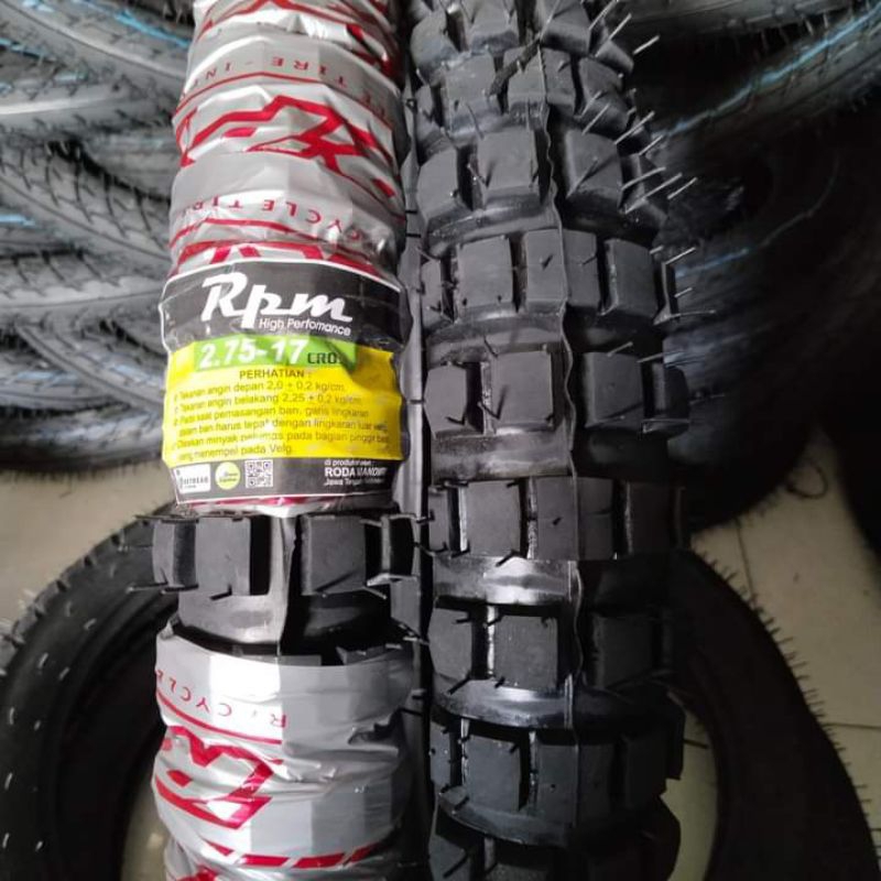 ban  RPM cros 275 17 tahu besar bebek belakang Supra jupiter