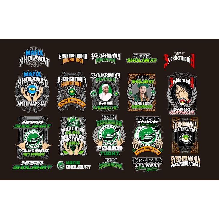 DESAIN KAOS SYEKHERMANIA - MAFIA SHOLAWAT VECTOR CDR