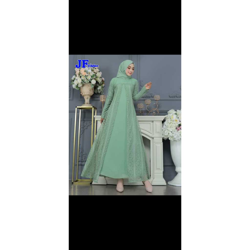 Gamis Rompi 3in 1 Baju Kurung 2 Lapis Gamis Wanita Muslimah Gamis Dress