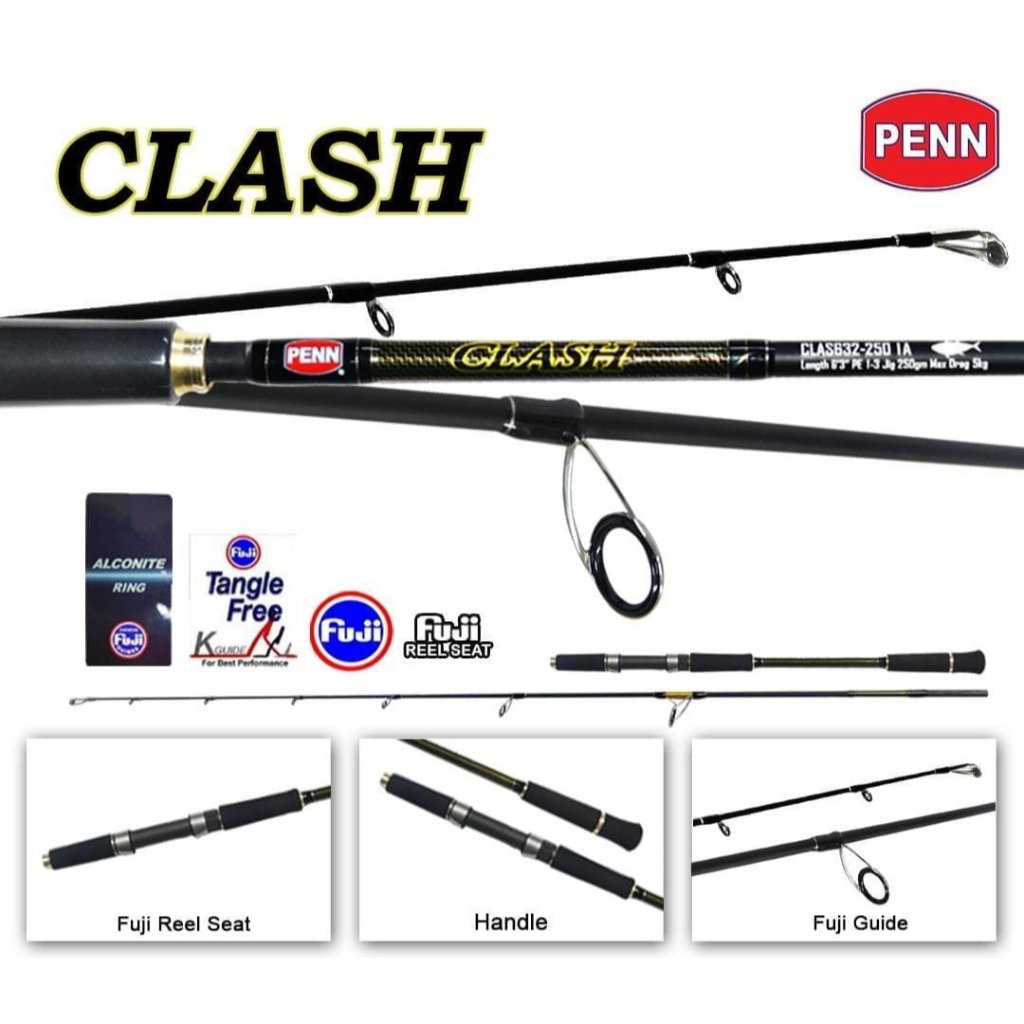 Joran Jigging Penn Clash 632-250IA PE 1-3 191cm FUji
