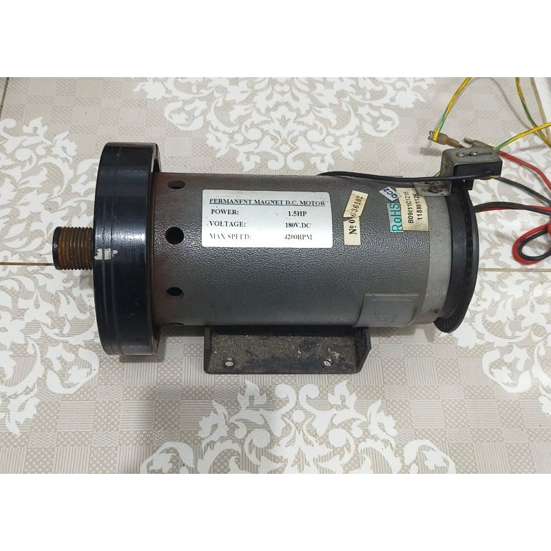 Dc Motor Treadmill Permanen Magnet 180V 1,5 Hp 4200Rpm