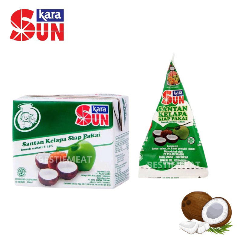 

Sun Kara Santan/ Sasa Santan Siap Pakai