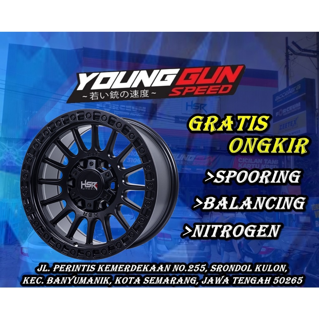 Velg Offroad Ring 16 Hsr Xts05 Velg Mobil Untuk Triton Fortuner Blazer