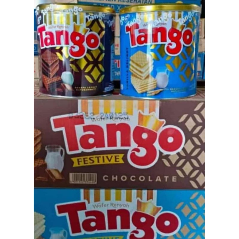 

Tanggo Kaleng varian coklat dan vanila