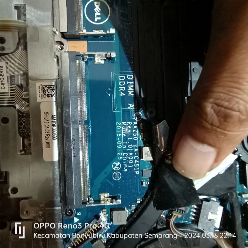 Motherboard Dell Latitude E7270 i5-6200U 2.40GHz AAZ50 LA-C451P NORMAL