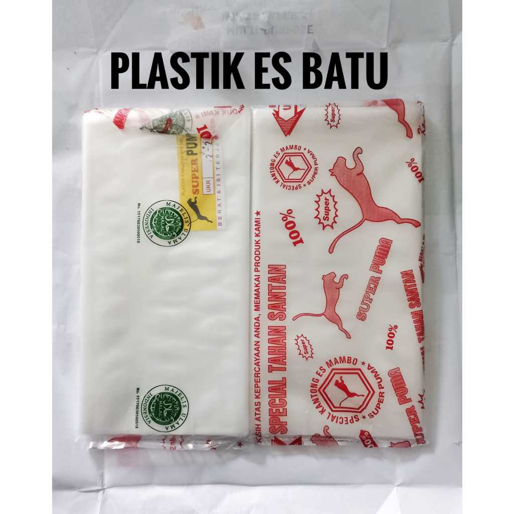 Plastik Es Batu Puma Plastik 1 Kg 1/2 Kg Ukuran 9x17 12x24 15x27