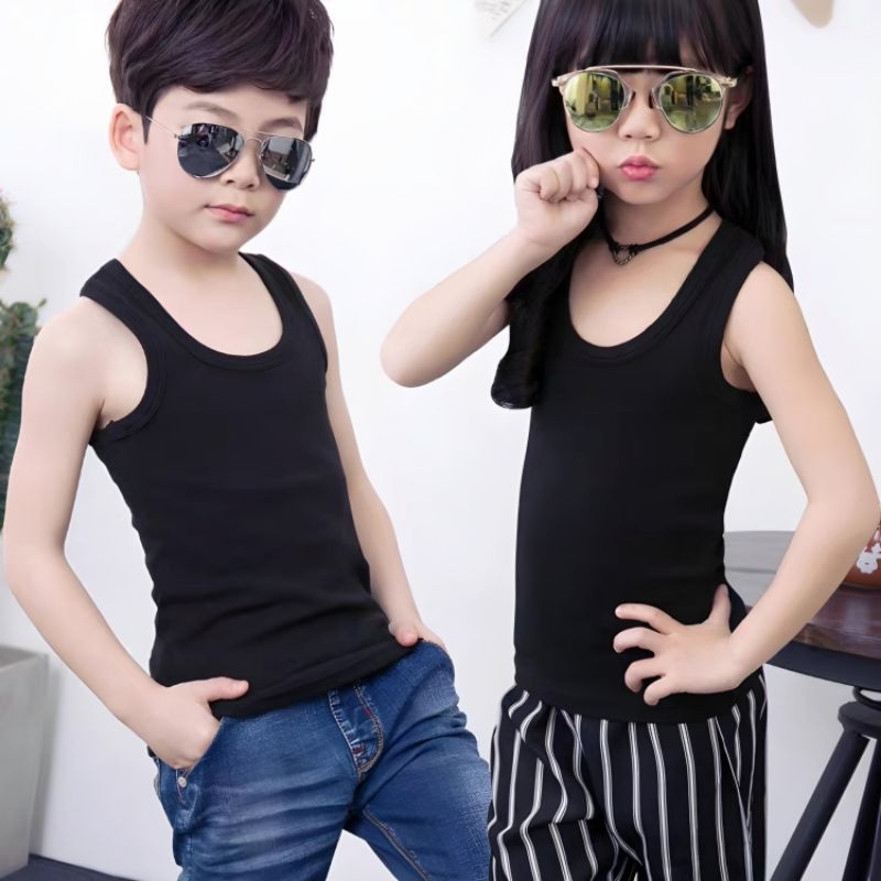 SINGLET ANAK POLOS/KAOS SINGLET ANAK/KAOS SINGLET anak laki laki