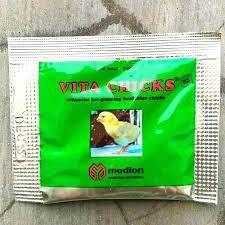 VITACHICK 5 gram Vitamin Pertumbuhan Anak Ayam dan Burung MEDION