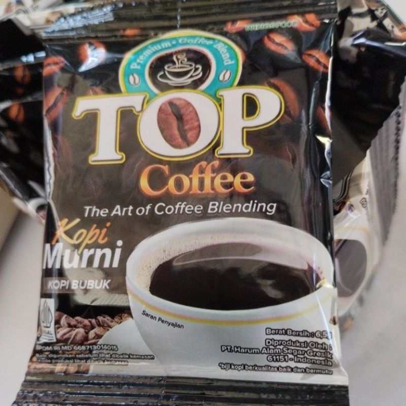 

kopi murni top coffe 1 renteng jatim