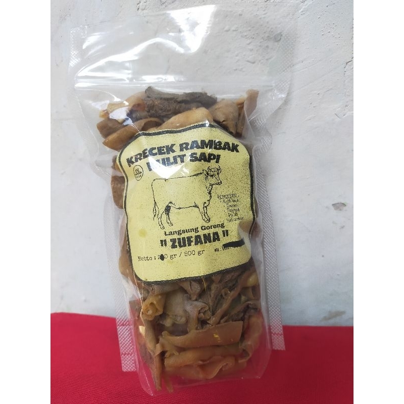 

Krecek rambak kulit sapi pritilan