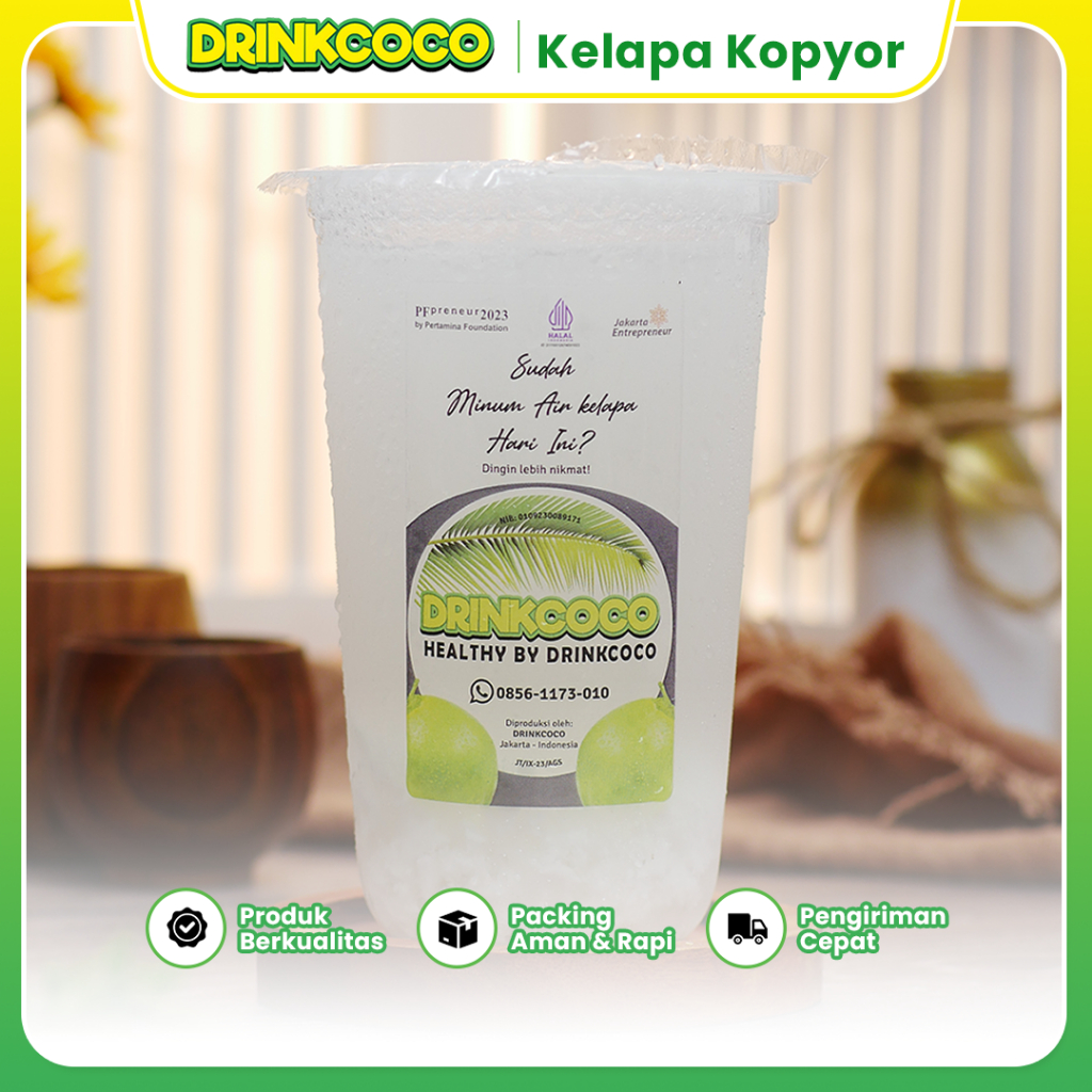 

Kelapa Kopyor 350 Ml Degan Asli Murni Coconut Water Dingin Minuman Segar